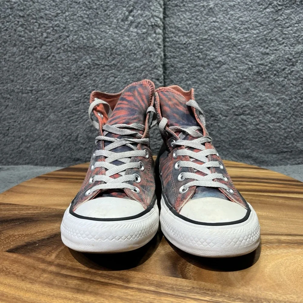 Converse Chuck Taylor All Star Hi‎ Tie Dye Blue Red Coral Size 8 Men's